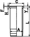 WILMINK GROUP cilindro įvorė WG1021810